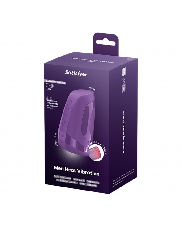 Мастурбатор Satisfyer Men Heat Vibration Battery Series імітатор мінету - 7