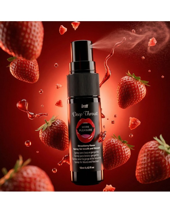 Спрей для глибокого мінету Intt Deep Throat Oral Spray Strawberry (12 мл) - 4
