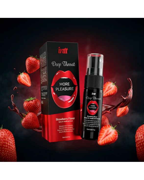 Спрей для глибокого мінету Intt Deep Throat Oral Spray Strawberry (12 мл) - 5