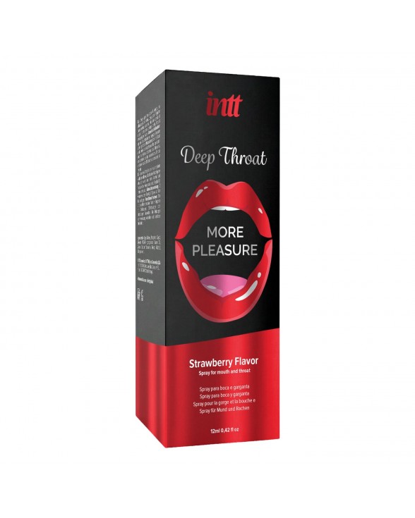 Спрей для глибокого мінету Intt Deep Throat Oral Spray Strawberry (12 мл) - 2