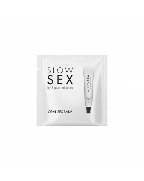 Пробник стимулювального бальзаму для мінету Bijoux Indiscrets Sachette Oral Sex Balm - SLOW SEX (2 мл)