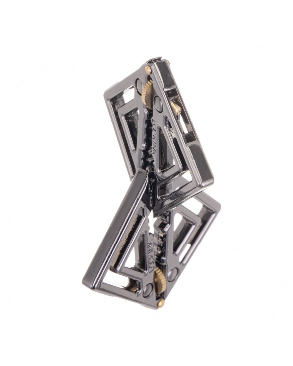 Зажимы для сосков с тяжелой подвеской LOCKINK Adjustable Nipple Clamps with Heavy Pendant - Grey - 4