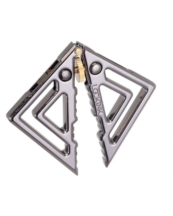 Зажимы для сосков с тяжелой подвеской LOCKINK Adjustable Nipple Clamps with Heavy Pendant - Grey - 3