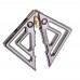 Зажимы для сосков с тяжелой подвеской LOCKINK Adjustable Nipple Clamps with Heavy Pendant - Grey - 3