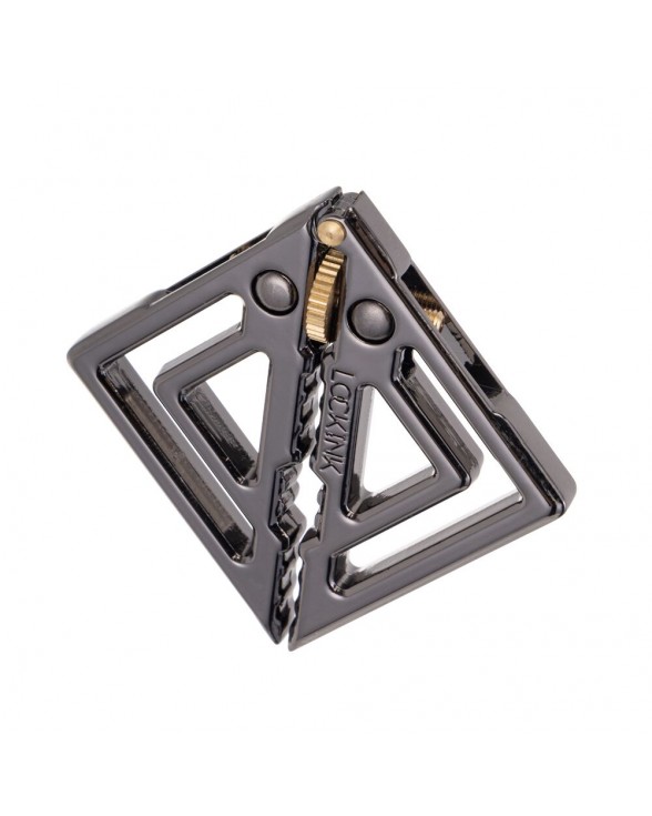 Зажимы для сосков с тяжелой подвеской LOCKINK Adjustable Nipple Clamps with Heavy Pendant - Grey - 2