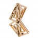 Зажимы для сосков с легкой подвеской LOCKINK Adjustable Nipple Clamps with Light Pendant - Golden - 3