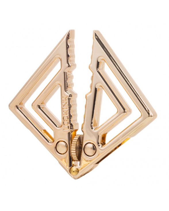 Зажимы для сосков с легкой подвеской LOCKINK Adjustable Nipple Clamps with Light Pendant - Golden - 1