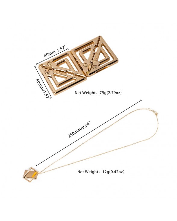 Зажимы для сосков с легкой подвеской LOCKINK Adjustable Nipple Clamps with Light Pendant - Golden - 7