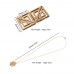 Зажимы для сосков с легкой подвеской LOCKINK Adjustable Nipple Clamps with Light Pendant - Golden - 7