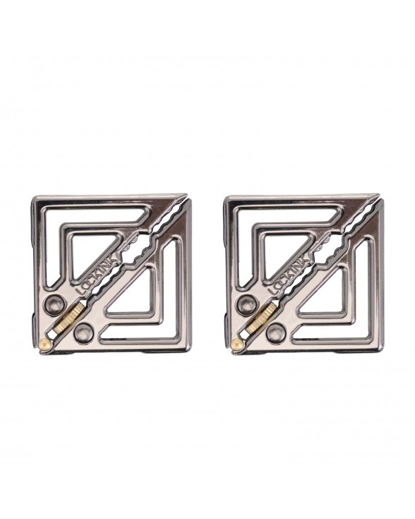 Зажимы для сосков с легкой подвеской LOCKINK Adjustable Nipple Clamps with Light Pendant - Grey - 2