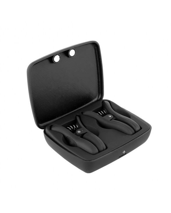 Зажимы сосков с вибрацией Bedroom Fantasies Vibrating Nipple Clamps - Black - 6