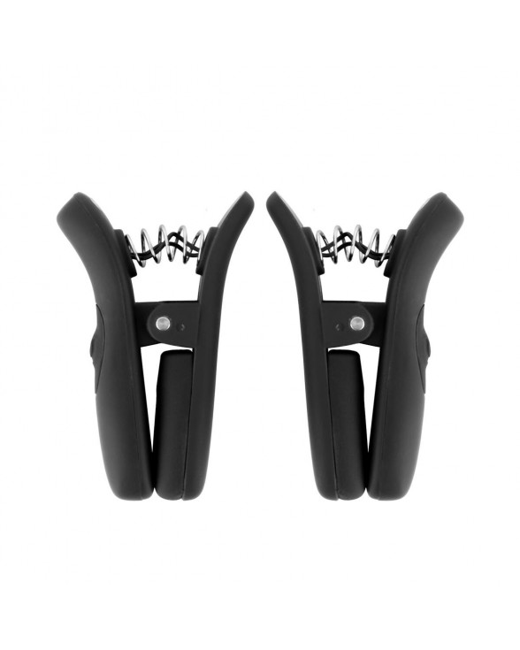 Зажимы сосков с вибрацией Bedroom Fantasies Vibrating Nipple Clamps - Black - 1