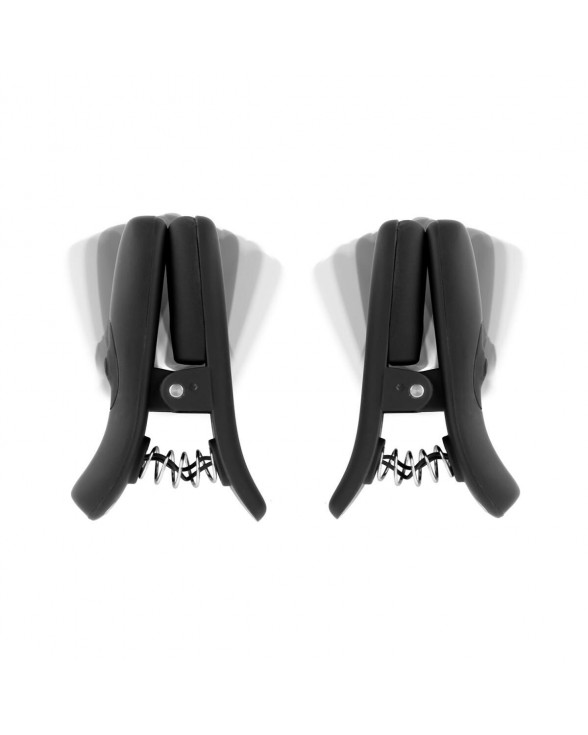 Зажимы сосков с вибрацией Bedroom Fantasies Vibrating Nipple Clamps - Black