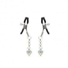 Затискачі для сосків Liebe Seele Glow-in-dark Nipple Clamps Green