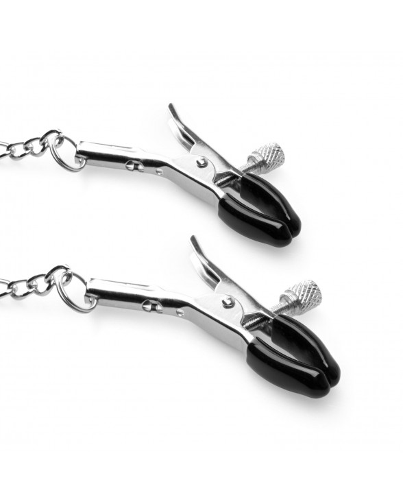 Затискачі для сосків з кляпом Bedroom Fantasies Nipple Clamps & Silicone Gag Ring - 4