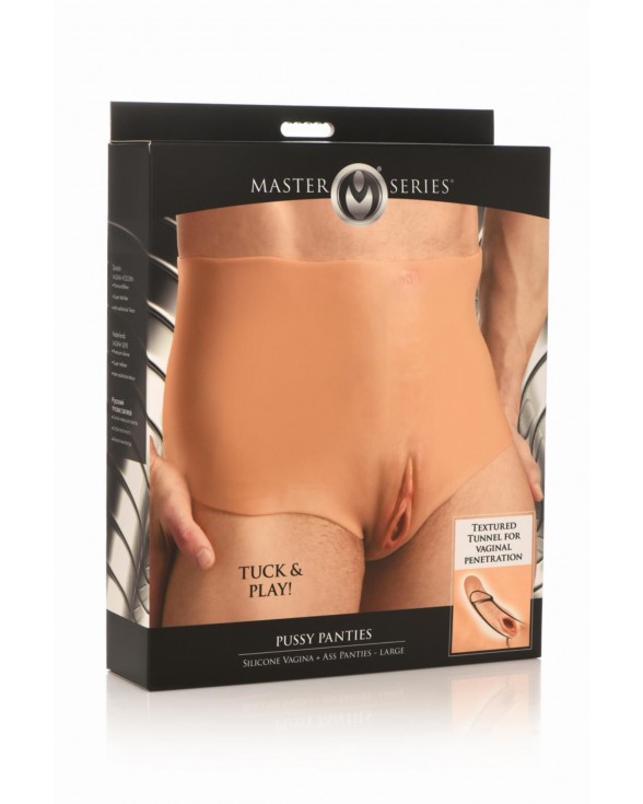 Накладная вагина Master Series Silicone Vagina + Butt Panties - Large - 9
